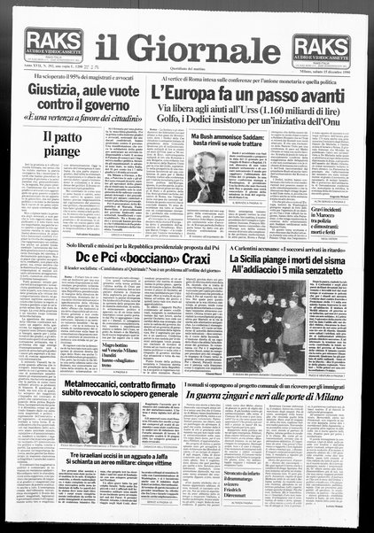 Il giornale : quotidiano del mattino